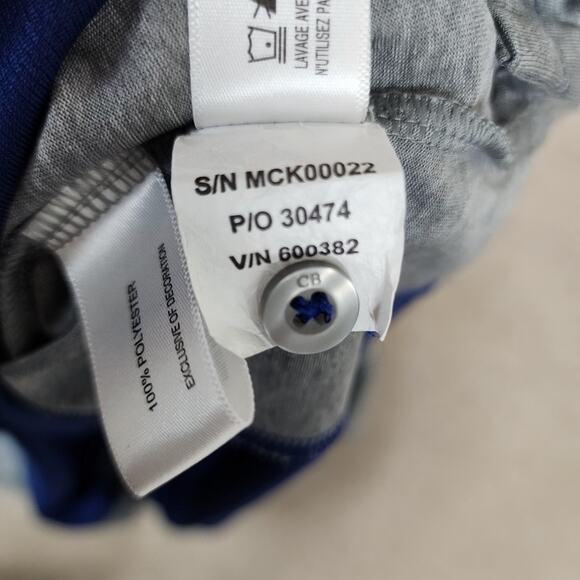 UNCW Seahawks Polo Shirt Blue gray Drytec 50+ UPF Wilmington NC COLLEGE SPORT M - Picture 6 of 10